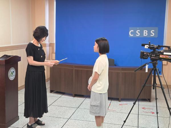 2025학년도 2학기 학생자치회 임원 임명장 수여 이미지
