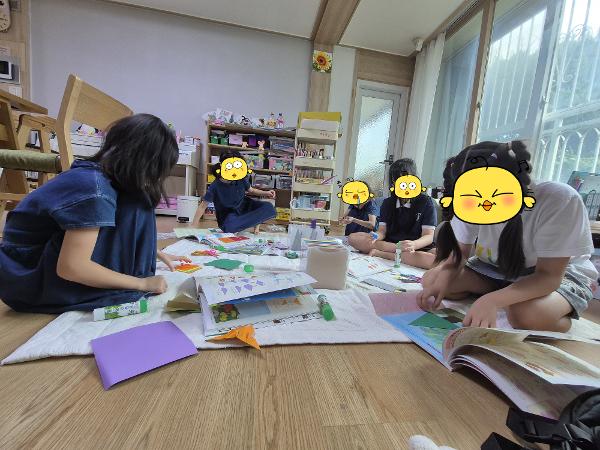 의형제 종이접기 급수 모임 이미지