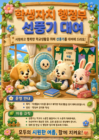 [행정부] 선풍기 대여 사업 이미지